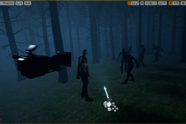 Placement of zombies with fill light